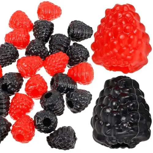 Produktbild: Garneck 40 Stücke Himbeere Künstlich Lebensechte Beeren Himbeere Deko Gefälschte Obst Simulation Kunstpflanze Fotografie Kunstobst Plastikobst Künstliches Obst Display