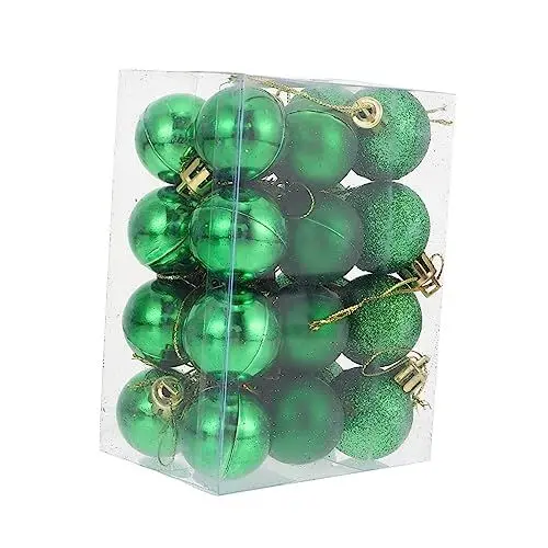 Produktbild: Garneck 48 Stück Weihnachtsbaumkugeln Weihnachtsdekoration Mini-Weihnachtsbaum Miniatur-Dekoration Weihnachtskugeln Dekorationen Weihnachtsbaumschmuck Dekorative Kugeln Anhänger