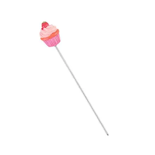 Produktbild: Garneck 4 Stücke Backen Kuchen Tasse Muffin Tester Pin in Erdbeere Form Edelstahl Backen Werkzeug
