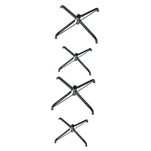 Produktbild: Garneck 4 Stück Christbaumständer Weihnachtsbaumhalter Urlaub künstlicher Weihnachtsbaum künstlicher Baum Weihnachtsbaumbasis Robuster Weihnachtsbaumständer Metall Zubehör Sonnenschirm