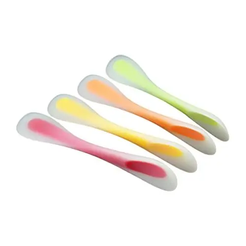 Produktbild: Garneck Doppelter Silikonspatel Buttermischer Sahneschaber Backwerkzeug Durchscheinendes Design Leicht Zu Reinigen Zufällige Farbe 4 Stück