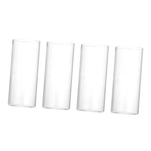 Produktbild: Garneck Luxuriöse 4er-packung Kaffeetassen Aus Glas Isolierte Becher Komfortabler Griff Hitzebeständig Für Wassercocktails