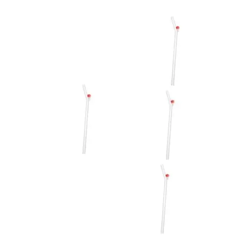 Produktbild: Garneck 4 Stück Glas Strohhalm Smoothie Strohhalm Mehrweg Strohhalm Trinkhalm Milch Strohhalm Deko Strohhalm Trinkhalme Trinkhalm Gläser Glas Smoothies Trinkhalm Trinkhalm