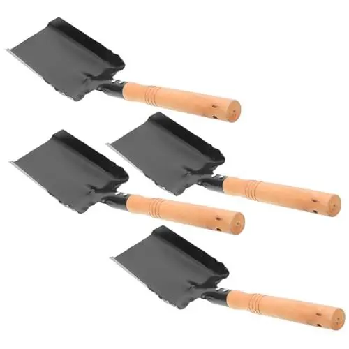 Produktbild: Garneck 4 Stück Kaminschaufel Schneeschaufel Bauernhof-holzschaufel Gartenschaufel Feuerofen Ascheschaufel Kohlehandschaufel Zubehör Für Kohleschaufel Große Schaufel Mini Eisen