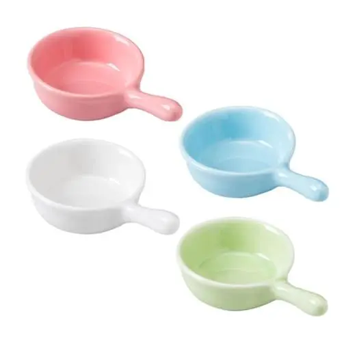 Produktbild: Garneck 4-teiliges Keramik-soßenschüssel-set Mini-gewürze Für Dip-soße Gewürzschale Grillbuffet Party Zufällige Farbe