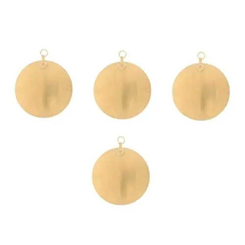 Produktbild: Garneck 4 Stück Klatschspiegel Büro-wanddekoration Eingangsdekoration Kreisspiegel Für Die Wanddekoration Chinesische Spiegel Spiegeldekoration Hängender Spiegel Wandspiegel Golden Messing