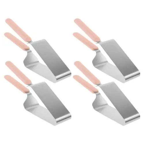 Produktbild: Garneck 4 Stück Kuchenschneider Stahl-Kuchenheber Kuchenschneider Backen Kuchenscheibengerät Metall-Kuchenmesser Kuchenheber Werkzeuge Desserts Gebäck Brot Pizza Teilerschneider