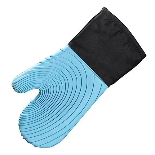 Produktbild: Garneck 4 Stück Ofenhandschuhe aus Silikon Küche lustige Topflappen Kitchen Helper kitchenaide Cooker grillhandschuhe Backhandschuh mit Verbrühungsschutz Handschuhe mit Silikonisolierung