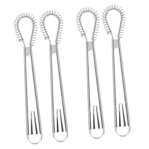 Produktbild: Garneck 4 Stück Schneebesen Handmixer haushalt mixer hand handrührwerk hand mixers Handaufschäumer, Schneebesen Handmixer für die Küche Eierschläger aus Edelstahl Küchenmixer