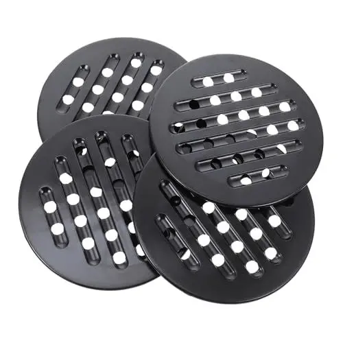 Produktbild: Garneck Home Topfmatten-Set Küche Wärmedämmmatten Grau Tischsets 4 Stück Topflappen Heizkissen