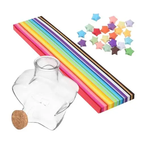 Produktbild: Garneck Faltpapier Origami Papierdosen Set Mit 540 Blättern Für Jungen Und Mädchen Und