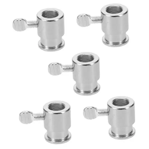 Produktbild: Garneck 5St Zubehör Rotisserie-Spießstangenstopper wiederverwendbare Spuckstopper Grill-Drehspieß-Set Barbecue Grillhülse tragbarer gasgrill Rotisserie-Versorgung Drehspießwaage Silver