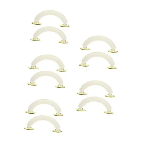 Produktbild: Garneck 5 Sätze 5 Sets Leder Kastengriff Werkzeugkasten Griff Griff Kosmetikkoffer Griff Trolley Koffer Griff Gepäckgriff Griff Koffergriff Griff Gepäckzuggriff 2 Stück * 5