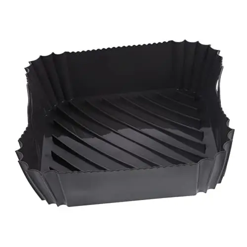 Produktbild: Garneck 5st Heißluftfritteuse Zusammenklappbarer Topf Aus Silikon Muffinförmchen Zum Backen Silikonformen Zum Backen Luftfritteuse Pergamentpapier Antihaft-backfolie Kieselgel Quadrat Korb