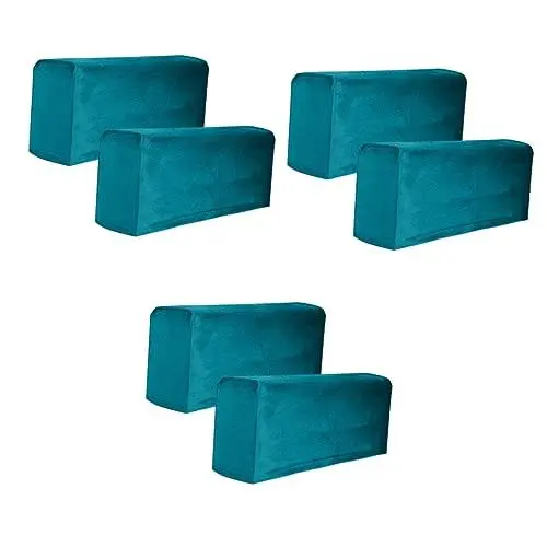 Produktbild: Garneck 6stücke Sofa Armlehnenbezug Elastische Armlehnenhülle Hochwertigem rutschfest Und Für Sofas Sessel Und Büromöbel Elegantem Blau