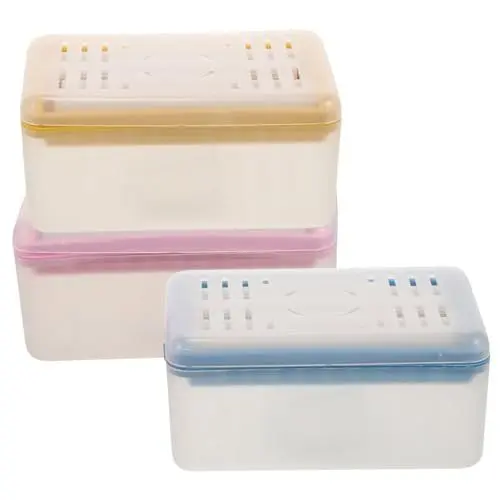 Produktbild: Garneck 6 STK Multifunktionale Seifenkiste Emaille-Tassenglas Kleiner Seifenbehälter multifunktionswerkzeug Terrarium Seifenschalen für Stückseife Spender für Waschseife Lagerung Container