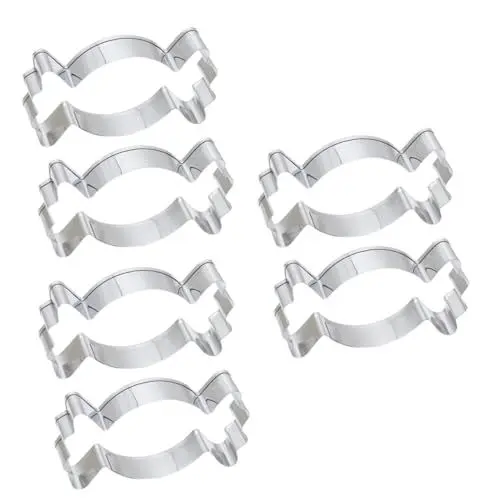 Produktbild: Garneck 6 Stk Ausstechformen Backen Kekse Backen Ausstecher Keksausstecher Sandwichschneider Backwerkzeuge Backwarenschneider Kuchenform Fondantformen Cracker Süssigkeit Keksform