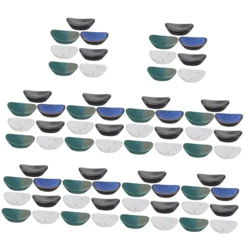 Produktbild: Garneck 10 Sets Essstäbchenablage Essstäbchenkissen Für Das Abendessen Vintage-essstäbchenständer Für Esszimmer Und Dekoration 7 Stück * 10