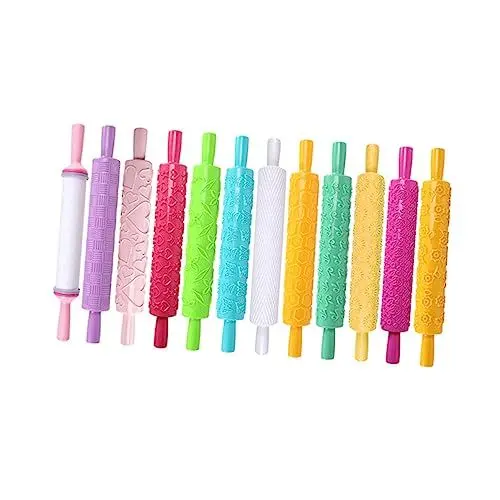 Produktbild: Garneck Roller Form Geprägte Form Rolling Pin Sugarcraft Dekoration Werkzeug Rolling