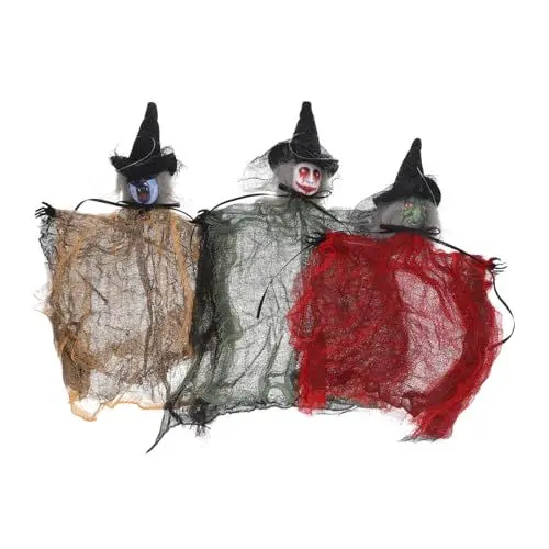 Produktbild: Garneck 9 Stück Hängende Schreckliche Geisterpuppe Halloween Thema Halloween Heimdekoration Hängende Geisterpuppe Kreative Dekoration Schreckliche Geisterfigur Dekorative