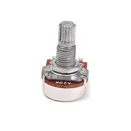 Produktbild: Garneck A20K Ohm Gitarren-Potentiometer Mit Geteiltem Schaft - 20k Audio Regler Für Präzise Klangkontrolle 18mm Einbaumaß Für Optimale Anpassung