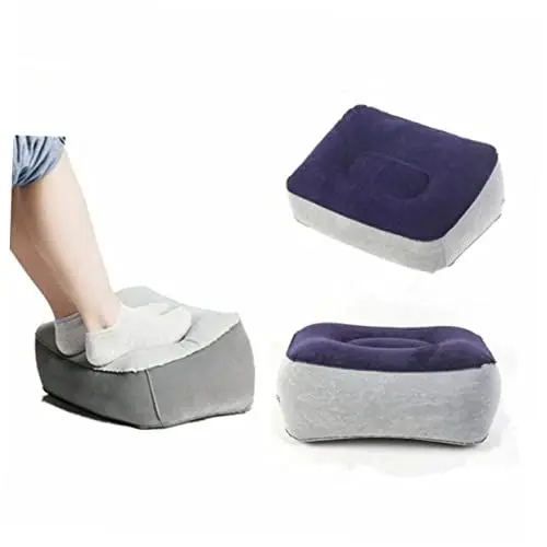 Produktbild: Garneck Aufblasbares Reisekissen Fußstützenmatte Bein-up-fußstütze Beinhochlagerungskissen Flugzeugbett Für Kinder Aufblasbare Outdoor-ottomane Campinghocker Draussen Reisen Frisbeescheibe