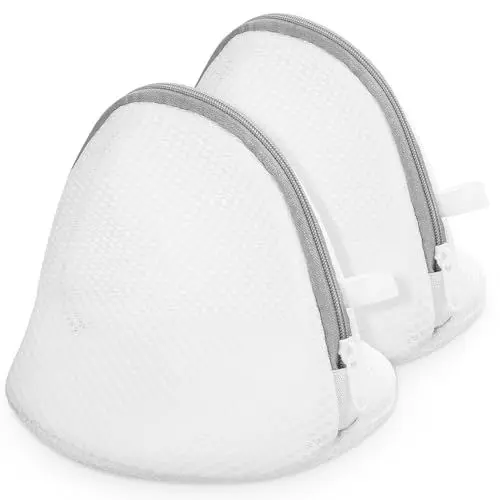 Produktbild: Garneck Schmutzwäschebeutel Reise Bh Waschbeutel Bh-dessous-waschbeutel Wabennetz-wäschebeutel Unterwäschebeutel Maschinen-wäschebeutel Mit Reißverschluss Dessous-waschbeutel 2 Stück