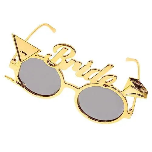 Produktbild: Garneck Brautbrille Junggesellenabschied Lustige Brille Junggesellenabschied Brautbrille Partydekoration Hochzeitsfeier Brautsonnenbrille Brautbrille Trendige Sonnenbrille