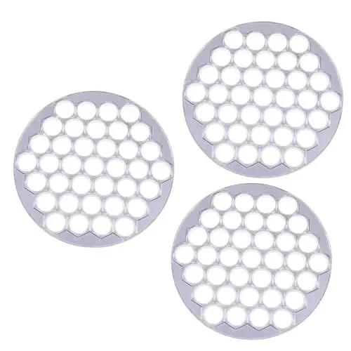 Produktbild: Garneck DIY 3St Knödelform aus Ravioli-Maker-Presse Teigbereiter zentimetrix kitchen tools werkzeug Knödelmacher Knödel machen Schimmel Pasta Wantan-Maschine Pala Tablett Hackfleisch