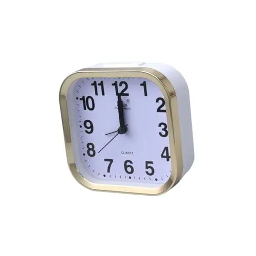 Produktbild: Garneck Digitaluhr Nicht tickender Wecker Stiller Wecker Reisewecker modern Digitaluhren Kinderwecker Kids Alarm Clock standuhr elektronischer Wecker Analoger Quarzwecker Oval Reisen