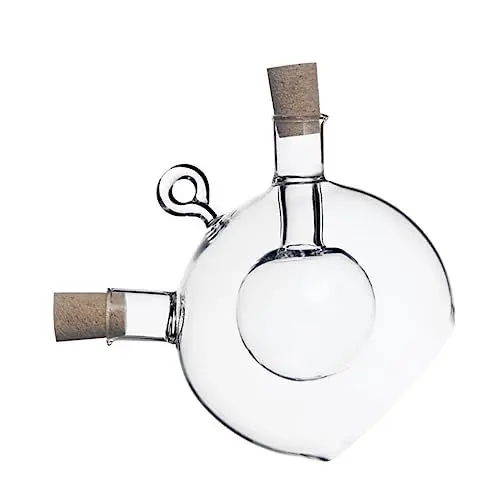 Produktbild: Garneck Essigbehälter küchenmaschiene kochgeschirr oil and vinegar dispenser essigflasche dekoflaschen Gewürzspender Ölspender Olivenöl Ölflasche Sojasaucenspender aus Glas Hölzern