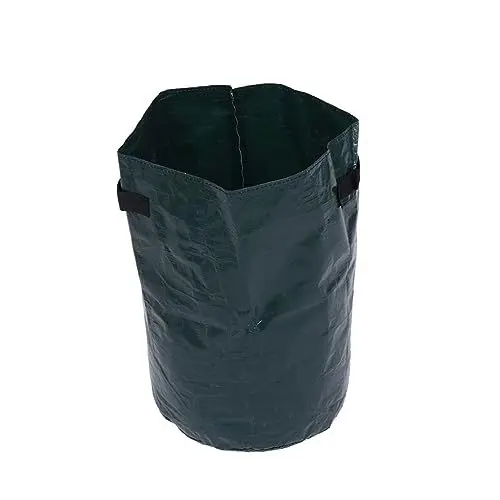 Produktbild: Garneck Fallenblätter Sack Tragbarer Gartenabfallsack Wiederverwendbarer Laubsack für Äste Laub und Gartenabfälle Dunkelgrün für Balkon und Garten