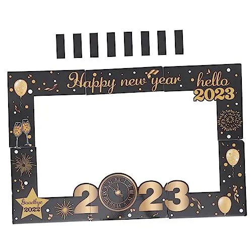 Produktbild: Garneck Neujahrs-Fotografie-zubehör Handgehaltener Schaumstoff-fotorahmen Foto-Requisite Für Partys