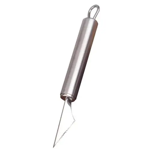 Produktbild: Garneck Fruchtschneider obstschnitzmesser fruit carving knife Schnitzmesser für Obstdekoration Fruchtformmesser Fruchtgravurmesser Stichel für Obst Rostfreier Stahl Tranchiermesser Teller