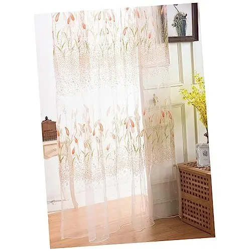 Produktbild: Garneck Gartenfenster Vorhang Aus Luftiger Gelber Fensterfolie Halbtransparente Gardine Für Stilvolle Fensterdekoration Und Raumgestaltung