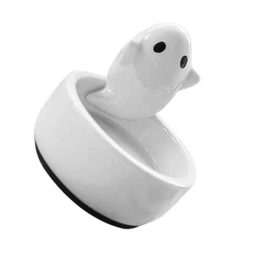 Produktbild: Garneck Ceramic Ghost Candleholder Für Halloween-Dekoration Lustiger Und Kreativer Teelichthalter Für Partys Und Festliche Anlässe Eine Romantische
