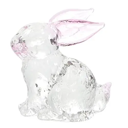 Produktbild: Garneck Glas Hase Kristall Dekofigur Glastier Figuren Miniatur Tierfiguren Glas Figuren deko objekt Glasskulptur Mikrolandschaft Ornament Feengarten Dekoration Büro Wohnzimmer Tischdeko