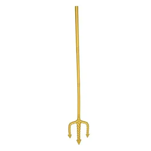 Produktbild: Garneck Goldener Dreizack Für Teufel-Kostüme – Halloween-Requisiten Für Erwachsene Und Perfekte Teufel Deko Für Halloween Partys Ideal Als Zubehör Für Cosplay Und Festliche Anlässe