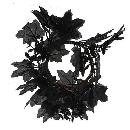 Produktbild: Garneck Gothic Blätterkranz Halloween Deko Accessoire Fenster Und Wohndekoration
