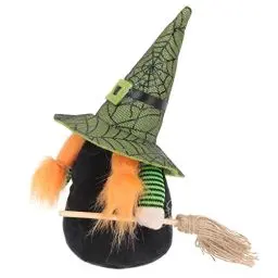 Produktbild: PRETYZOOM Halloween-Puppe Hexenpuppen für Halloween schöne Hexenfigur gesichtslos Hexenpuppe Plüsch Halloween Party Halloween Dekoration entzückende Hexenfigur Desktop-Halloween-Dekor Vlies
