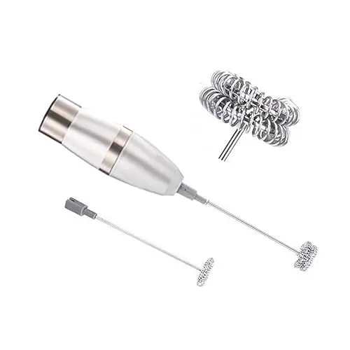 Produktbild: Garneck 220v Elektrischer Milchaufschäumer Handheld 19000rpm Edelstahl Maker Drink Mixer Für Latte Cappuccino