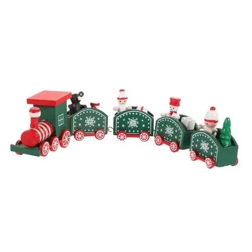 Produktbild: Garneck Wohnkultur Spielzeug weihnachtszug schmuck weihnachtszugverzierung weihnachtliche Desktop-Dekorationen Weihnachtsdekorationen Tagesgeschenk schmücken Kind einstellen