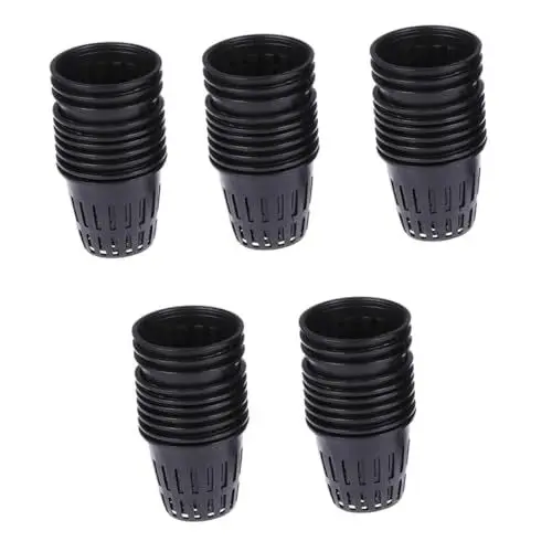Produktbild: Garneck Hydrokultur Töpfe 50 Stück - Netz-Töpfe Für Hydroponik 5 cm Ideal Für Anzucht Und Pflanzenpflege Und Langlebig Perfekt Für Kinderzimmer Und Gartenprojekte