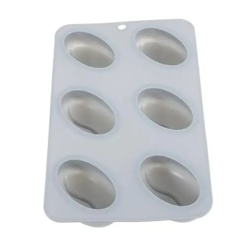 Produktbild: Garneck Kaffeebohnen Silikonform Für Mousse-kuchen 6-cavity-bohnen-eiswürfel-würfelschale Fondantformen Zum Backen Von Seife Machen Backware Machen