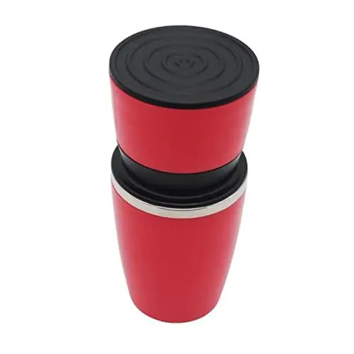 Produktbild: Garneck Kaffeemühle tragbarer Kaffee elektrische Kaffeemaschine Schleifer elektrischer Kaffee Tropfkaffeemaschine manuelle Kaffeebohne Brühkaffee kleiner Kaffee Mühle Mühle rot
