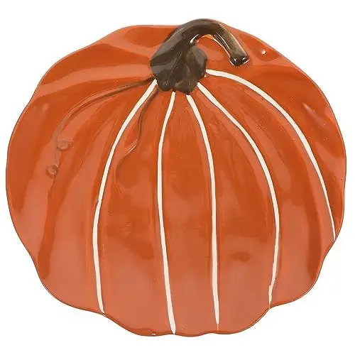 Produktbild: Garneck Keramikteller In Kürbisform Herbst-Thanksgiving-Thementeller Salat-Servierteller Dessertteller Für Halloween-Dinner-Party Ernteherbst-Küchendekoration
