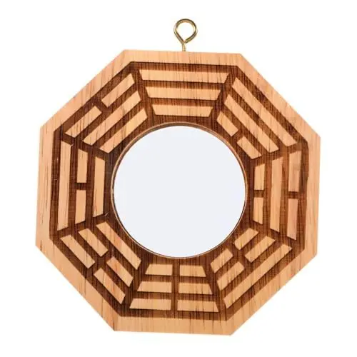 Produktbild: Garneck Acht Diagramme Spiegelornament Exorzismus Holz Wohndekor Glückverheißender Als Einweihungsgeschenk