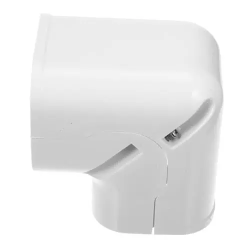 Produktbild: Garneck Kabelkanal Klimaanlage Klimaanlagenabdeckung Pvc Abdeckungen Für Klimaanlagenrohre 90° Vertikaler Bogen Wandkanalabdeckung Zubehör Für Klimaanlage Korrosionsbeständige Rohrabdeckungen Teile