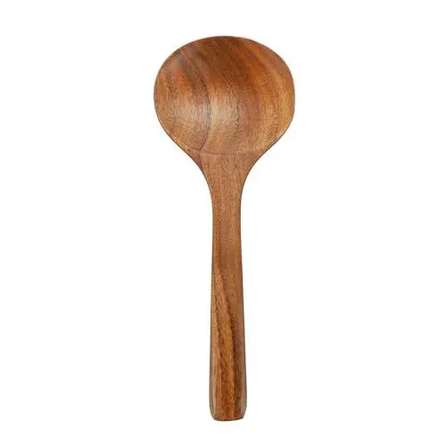 Produktbild: Garneck Kochlöffel - Suppenlöffel Aus Holz Mit Griff - - Kratzfest Für Pfannen