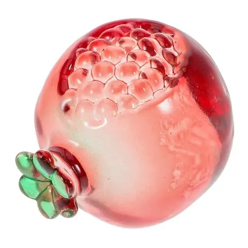 Produktbild: Garneck Kristall Granatapfel Figur Künstliches Obst Deko Elegantes Tisch Ornament Transparentes Papiergewicht Für Zuhause Büro Und Feste Bedeutungsvolles